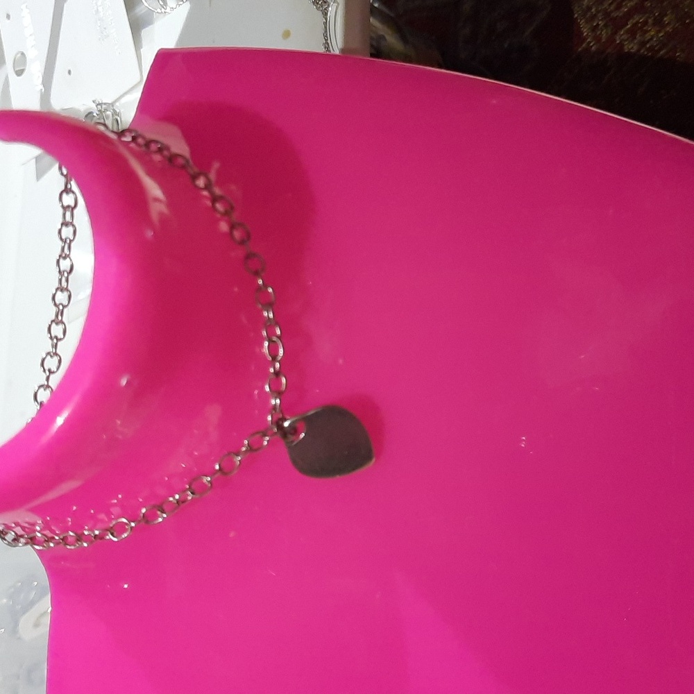 Girls AUTHENTIC GENUINE SOLID STERLING SILVER HEART ❤️ CHARM BRACELET UP TO 6.75